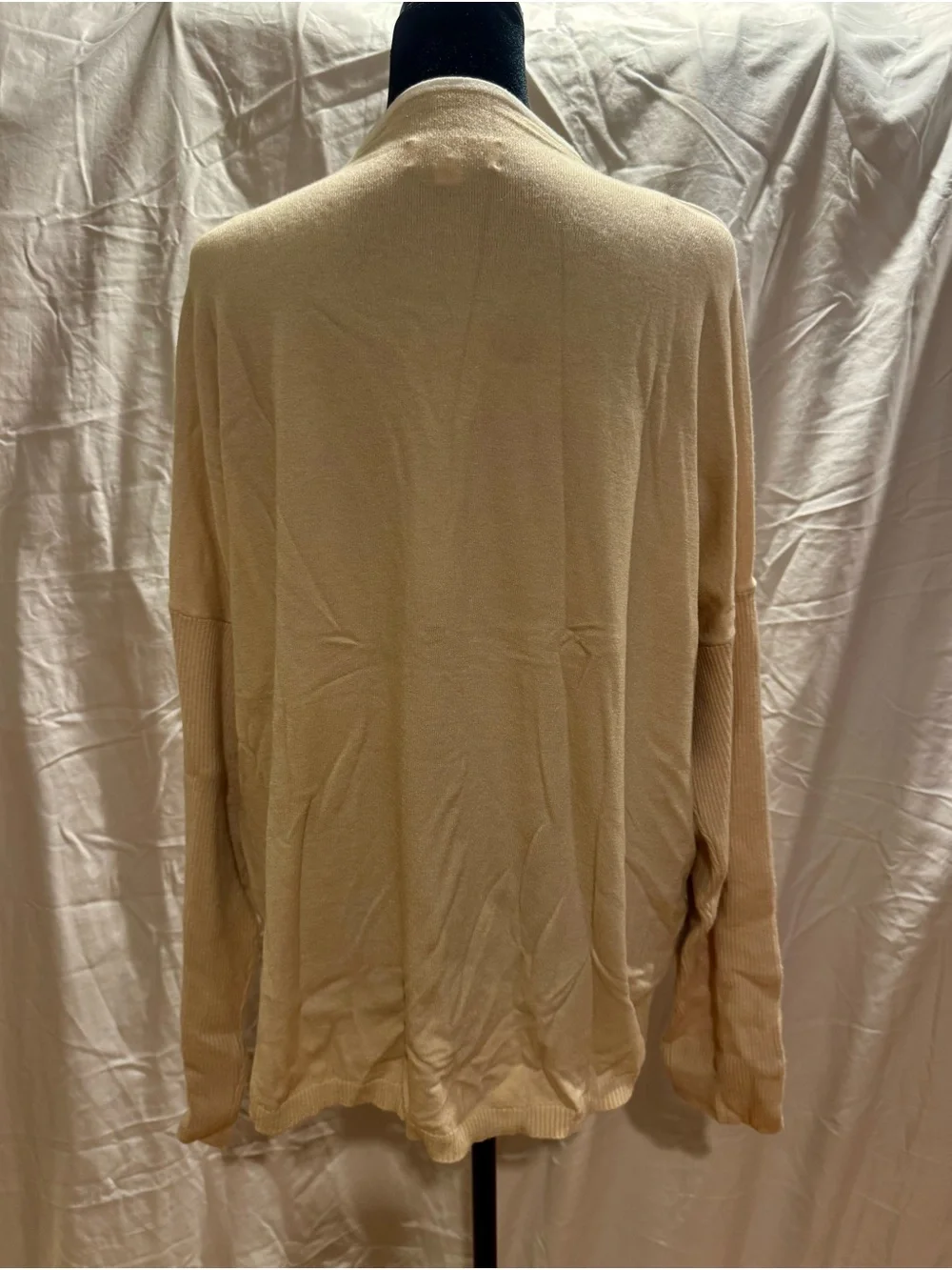 Gemma + Jane Lightweight Sweater in Cream with White Accents